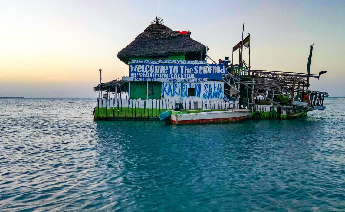 Floating restaurant zanzibar